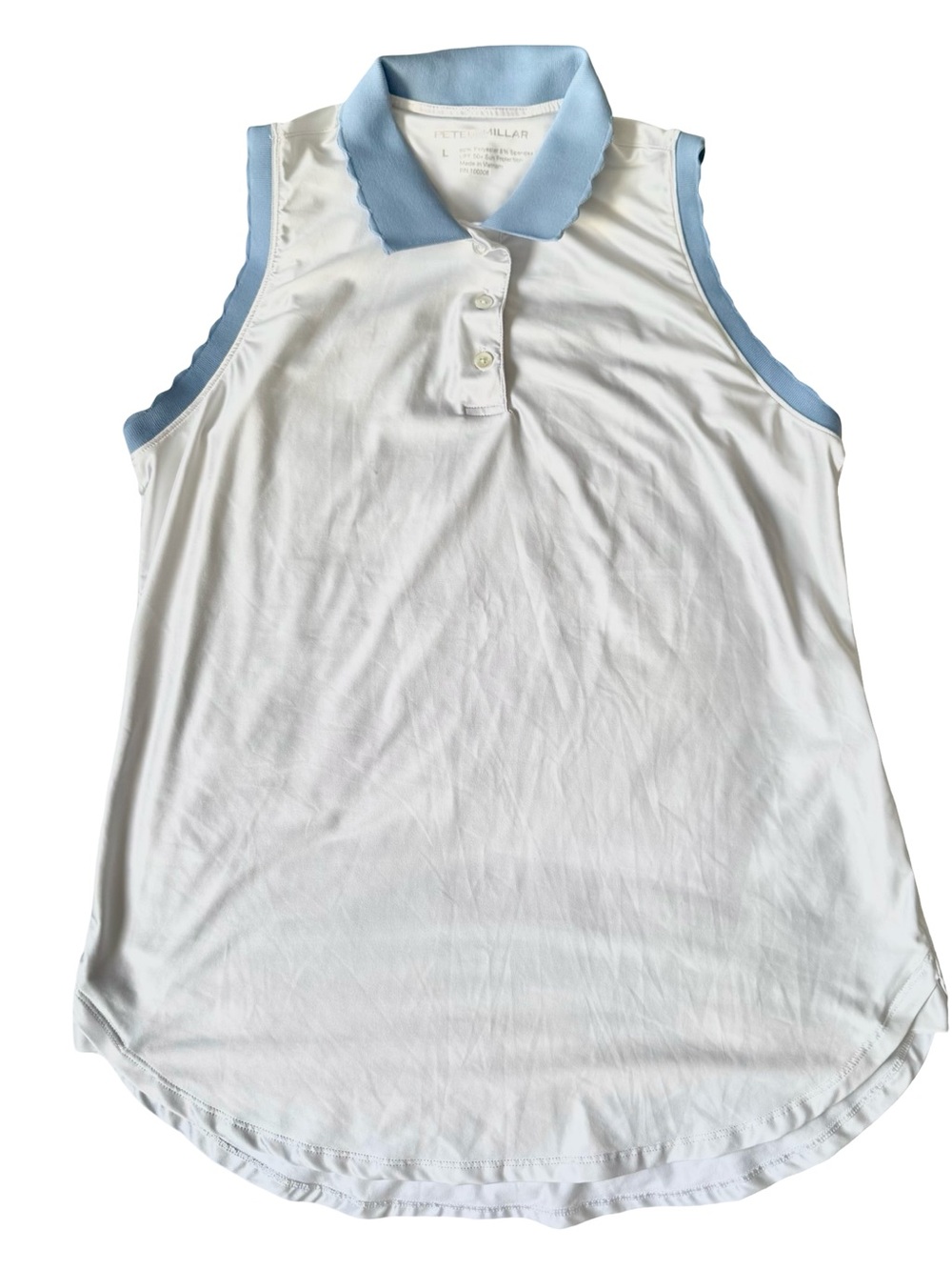 Peter Millar Women’s Opal Stretch Sleeveless Jersey Polo Shirt Size L